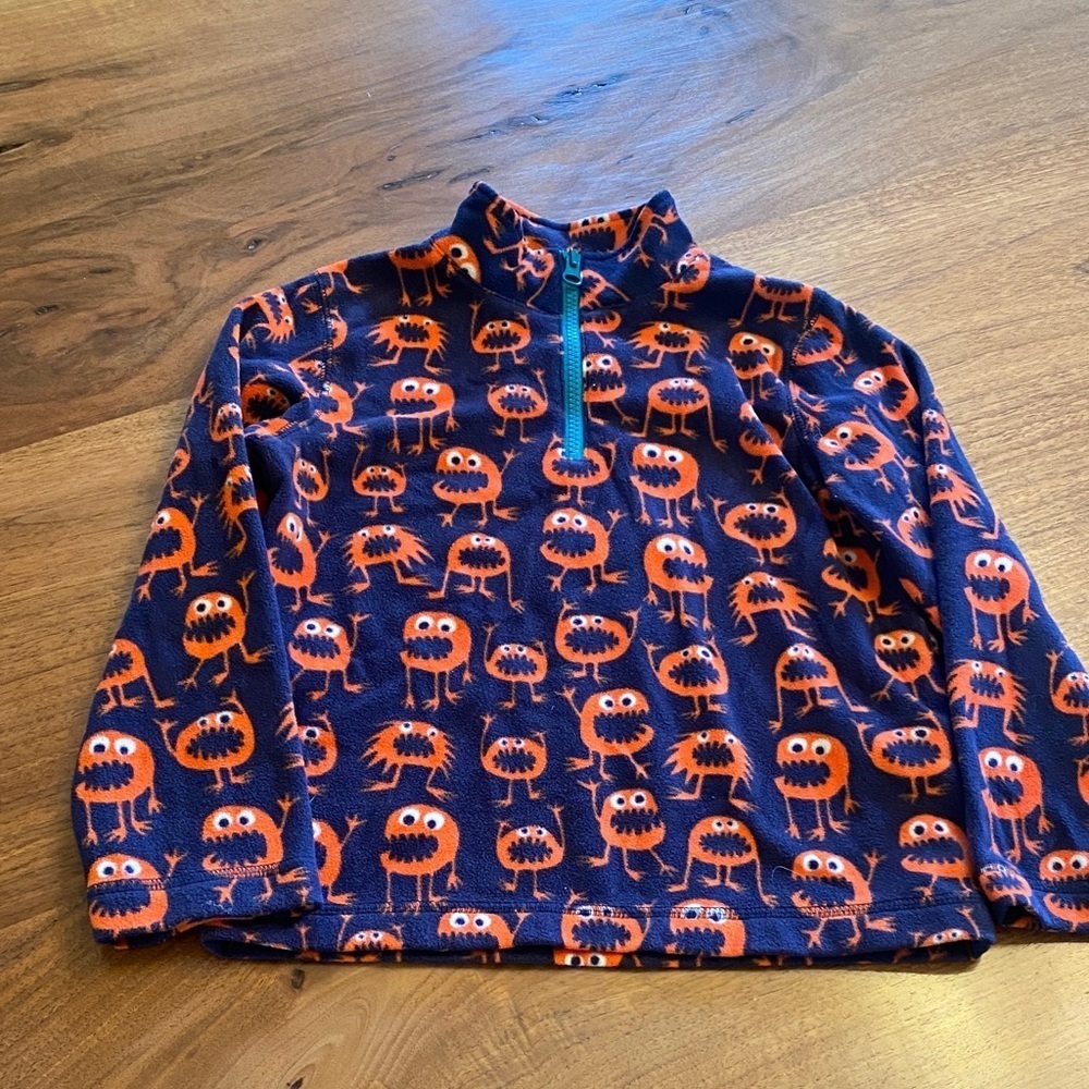 Garnet Hill Kids fleece quarter zip size M